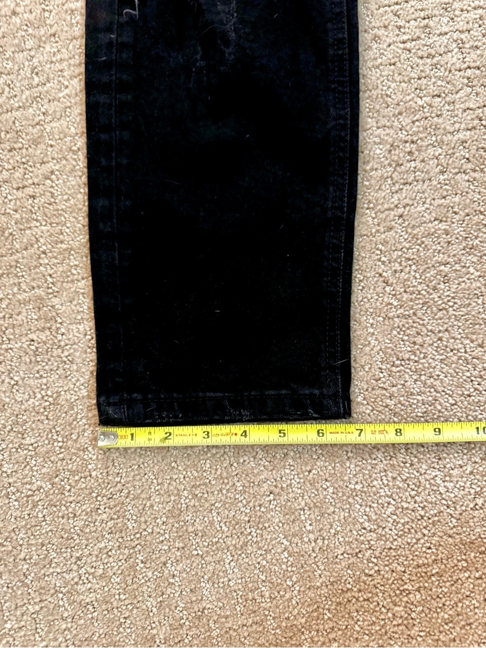Levi's 531 32x30 Black Stretch Athletic Slim Distressed Jeans - Picture 9 of 11